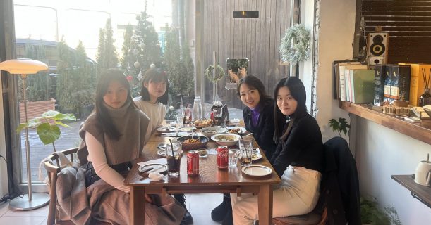 A new year lunch with new students